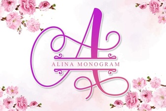 Elegant Alina Monogram Font for Personalized Design Projects