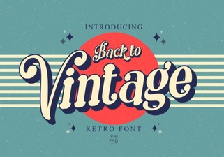 Back to Vintage Font for Creative Design Projects