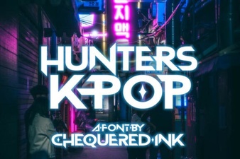 Hunters K-Pop Font: Bold Typography for Creative Projects