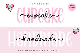 Handmade Cupcake Duo Font for Creative Designs