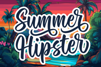 Summer Hipster Font: Bold, Retro Typography for Creative Projects