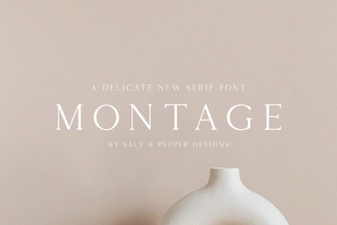 Creative Typography with Montage Font for Modern Design Projects